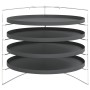 Bandejas para pizza 4 uds con estante acero Ø 28 cm de vidaXL, Moldes para pizza - Ref: Foro24-154983, Precio: 25,98 €, Descu...
