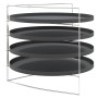 Pizzableche 4 Stück mit Stahlgestell Ø 28 cm von vidaXL, Pizzaformen - Ref: Foro24-154983, Preis: 25,98 €, Rabatt: %