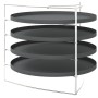 Pizza trays 4 units with steel stand Ø 28 cm by vidaXL, Pizza molds - Ref: Foro24-154983, Price: 25,98 €, Discount: %
