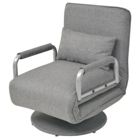 Drehstuhl und Schlafsofa aus hellgrauem Stoff von vidaXL, Sessel - Ref: Foro24-244666, Preis: 237,51 €, Rabatt: %