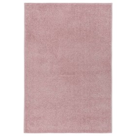 Alfombra de pelo corto rosa 200x290 cm