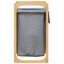 Cesto para ropa sucia con bolsa bambú gris 32x30x36,5 cm