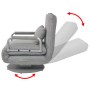 Drehstuhl und Schlafsofa aus hellgrauem Stoff von vidaXL, Sessel - Ref: Foro24-244666, Preis: 237,51 €, Rabatt: %