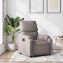 Sillón reclinable de tela gris taupe en Sillones | Comprar online en Foro24