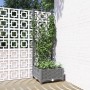 Planter with light gray PP trellis 40x40x121.5 cm by vidaXL, Pots and planters - Ref: Foro24-153269, Price: 39,22 €, Discount: %