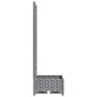 Planter with light gray PP trellis 40x40x121.5 cm by vidaXL, Pots and planters - Ref: Foro24-153269, Price: 51,97 €, Discount: %