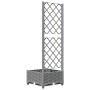 Planter with light gray PP trellis 40x40x121.5 cm by vidaXL, Pots and planters - Ref: Foro24-153269, Price: 39,22 €, Discount: %