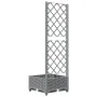 Planter with light gray PP trellis 40x40x121.5 cm by vidaXL, Pots and planters - Ref: Foro24-153269, Price: 51,97 €, Discount: %