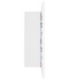 Armario espejo de baño con luz LED acrílico blanco 40x12x45 cm