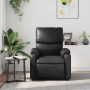 Sillón de masaje reclinable cuero sintético negro