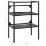 Estructura de lavabo de hierro negro 59x38x83 cm de vidaXL, Tocadores de baño - Ref: Foro24-338488, Precio: 99,52 €, Descuent...