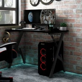 Gaming-Schreibtisch mit Y-förmigen Beinen schwarz 110x60x75 cm von vidaXL, Schreibtische - Ref: Foro24-325406, Preis: 106,67 ...