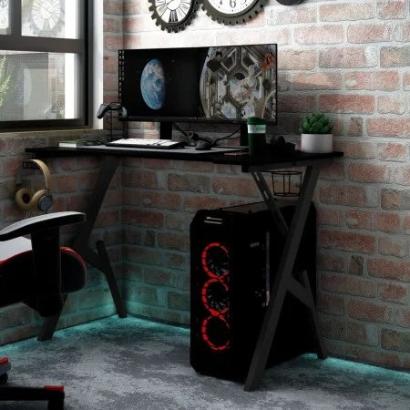Gaming-Schreibtisch mit Y-förmigen Beinen schwarz 110x60x75cm von vidaXL, Schreibtische - Ref: Foro24-325406, Preis: 106,67 €...