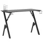 Escritorio gaming con patas en forma de Y negro 110x60x75 cm de vidaXL, Escritorios - Ref: Foro24-325406, Precio: 107,36 €, D...