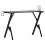 Gaming-Schreibtisch mit Y-förmigen Beinen schwarz 110x60x75cm von vidaXL, Schreibtische - Ref: Foro24-325406, Preis: 106,67 €...