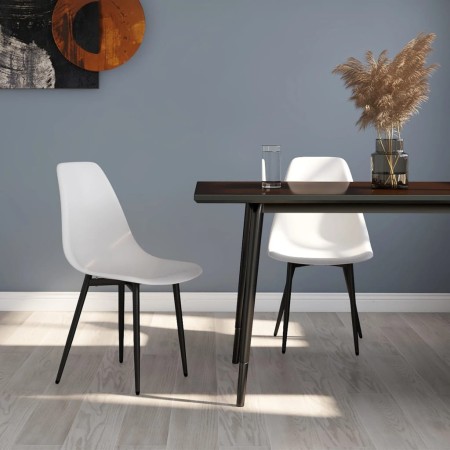 Esszimmerstühle 2 Einheiten, weißes PP von vidaXL, Essstühle - Ref: Foro24-338042, Preis: 103,88 €, Rabatt: %