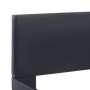 Estructura cama LED sin colchón cuero sintético negro 180x200cm