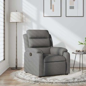 Sillón reclinable de tela gris oscuro Sillón reclinable de tela gris oscuro