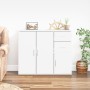 Hochglanzweißes Sperrholz-Sideboard 91 x 29,5 x 75 cm von vidaXL, Sideboards - Ref: Foro24-823271, Preis: 102,86 €, Rabatt: %