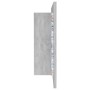 LED-Licht Badezimmerspiegelschrank aus Acryl in Betongrau 90x12x45 cm von vidaXL, Badezimmerwaschtische - Ref: Foro24-804976,...