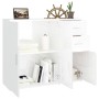 Hochglanzweißes Sperrholz-Sideboard 91 x 29,5 x 75 cm von vidaXL, Sideboards - Ref: Foro24-823271, Preis: 102,86 €, Rabatt: %
