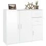 Hochglanzweißes Sperrholz-Sideboard 91 x 29,5 x 75 cm von vidaXL, Sideboards - Ref: Foro24-823271, Preis: 99,10 €, Rabatt: %