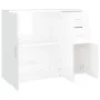 Hochglanzweißes Sperrholz-Sideboard 91 x 29,5 x 75 cm von vidaXL, Sideboards - Ref: Foro24-823271, Preis: 99,10 €, Rabatt: %