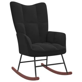 Schaukelstuhl aus schwarzem Samt von vidaXL, Schaukelstühle - Ref: Foro24-328145, Preis: 118,92 €, Rabatt: %