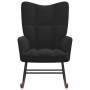 Schaukelstuhl aus schwarzem Samt von vidaXL, Schaukelstühle - Ref: Foro24-328145, Preis: 118,30 €, Rabatt: %
