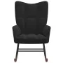 Schaukelstuhl aus schwarzem Samt von vidaXL, Schaukelstühle - Ref: Foro24-328145, Preis: 121,21 €, Rabatt: %