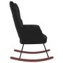 Schaukelstuhl aus schwarzem Samt von vidaXL, Schaukelstühle - Ref: Foro24-328145, Preis: 121,21 €, Rabatt: %