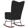 Schaukelstuhl aus schwarzem Samt von vidaXL, Schaukelstühle - Ref: Foro24-328145, Preis: 118,30 €, Rabatt: %