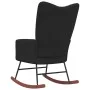 Schaukelstuhl aus schwarzem Samt von vidaXL, Schaukelstühle - Ref: Foro24-328145, Preis: 121,21 €, Rabatt: %
