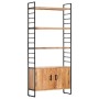 4-level solid acacia wood shelf 80x30x180 cm by vidaXL, Bookcases and shelves - Ref: Foro24-284420, Price: 311,78 €, Discount: %