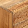 Mesita de noche de madera maciza de acacia 40x33x46 cm