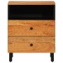 Mesita de noche madera maciza de acacia 50x33x60 cm