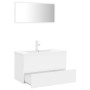 Weißes Badezimmermöbelset aus Holzwerkstoff von vidaXL, Badezimmermöbel - Ref: Foro24-3071684, Preis: 266,74 €, Rabatt: %