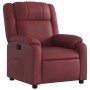 Sillón reclinable de cuero sintético rojo tinto en Sillones | Comprar online en Foro24