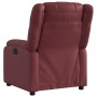 Sillón reclinable de cuero sintético rojo tinto en Sillones | Comprar online en Foro24