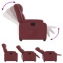 Sillón reclinable de cuero sintético rojo tinto en Sillones | Comprar online en Foro24
