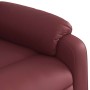 Sillón reclinable de cuero sintético rojo tinto en Sillones | Comprar online en Foro24