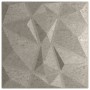 Paneles de pared 24 uds diamante gris hormigón 50x50cm XPS 6 m²