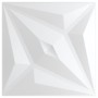 Paneles de pared 24 uds XPS estrella blanco 50x50 cm 6 m²
