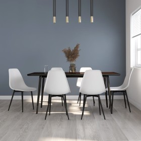 Sillas de comedor 6 unidades blancas PP by vidaXL, dining chairs - Ref: Foro24-3082341, Price: 283,10 €, Discount: %