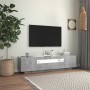 TV-Möbel mit betongrauen LED-Leuchten 160x35x40 cm von vidaXL, TV-Möbel - Ref: Foro24-804431, Preis: 92,59 €, Rabatt: %