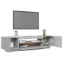 TV stand with LED lights in concrete gray 160x35x40 cm by vidaXL, TV Furniture - Ref: Foro24-804431, Price: 86,68 €, Discount: %
