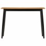 Mesa consola madera maciza de mango y hierro 110x40x76 cm