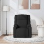 Sillón reclinable de masaje de tela negro
