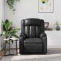 Sillón de masaje reclinable cuero sintético negro