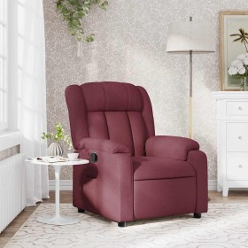 Sillón reclinable de tela rojo tinto en Sillones | Comprar online en Foro24